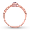 Thumbnail Image 1 of Amethyst Ring 1/15 ct tw Diamonds 10K Rose Gold