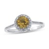 Thumbnail Image 0 of Citrine & White Topaz Ring 10K White Gold