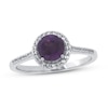 Thumbnail Image 0 of Amethyst & White Topaz Ring 10K White Gold