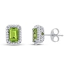 Thumbnail Image 0 of Peridot & White Topaz Earrings 10K White Gold