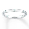 Stackable Aquamarine Ring Sterling Silver 2.25mm