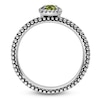 Thumbnail Image 2 of Stackable Peridot Ring Sterling Silver
