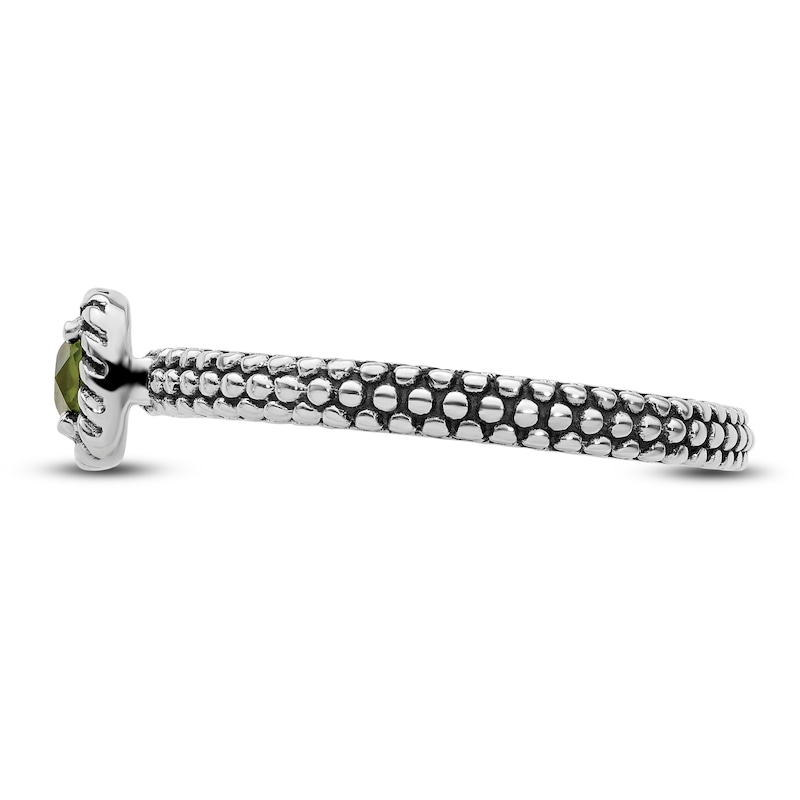 Main Image 3 of Stackable Peridot Ring Sterling Silver