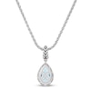 Thumbnail Image 3 of Wheat Design Pendant Necklace Swiss Blue Topaz/Diamond Accents Sterling Silver