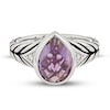 Thumbnail Image 2 of Wheat Design Ring Amethyst/Diamond Accents Sterling Silver