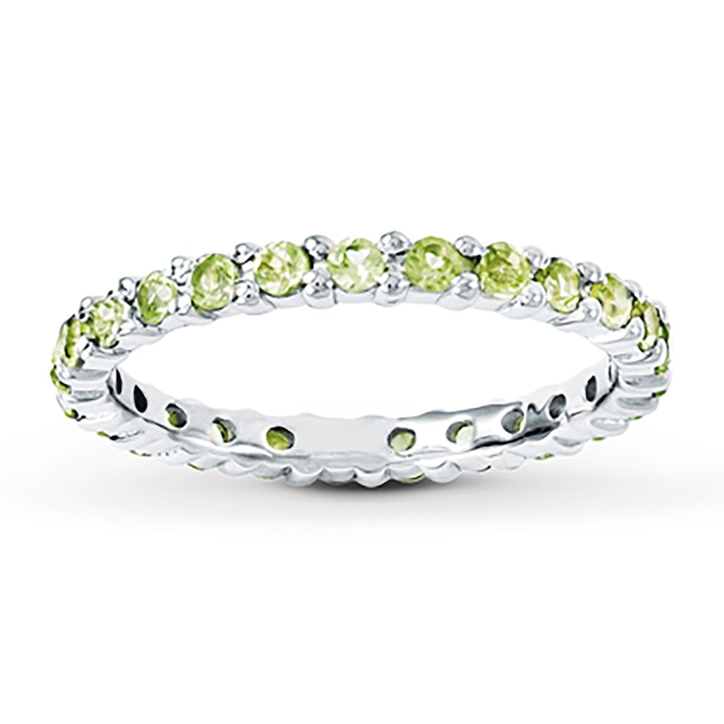 Main Image 1 of Stackable Ring Peridot Sterling Silver