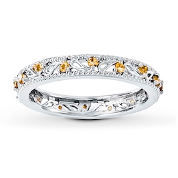 Stackable Ring Citrine Sterling Silver