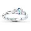 Thumbnail Image 1 of Stackable Ring Aquamarine Sterling Silver