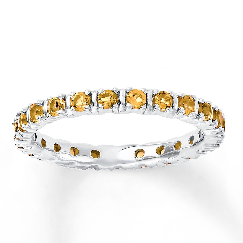 Main Image 1 of Stackable Ring Citrines Sterling Silver