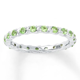 Stackable Ring Peridot Sterling Silver