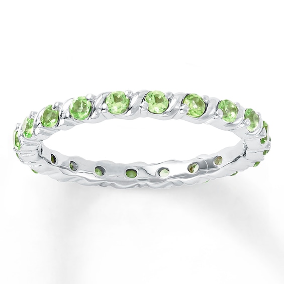 Stackable Ring Peridot Sterling Silver