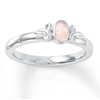 Thumbnail Image 0 of Stackable Ring Lab-Created Opal Sterling Silver