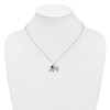 Thumbnail Image 3 of Elephant Necklace Garnet/Diamonds Sterling Silver/14K Yellow Gold