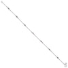Thumbnail Image 1 of Amethyst Anklet Sterling Silver 9 Length