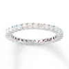 Thumbnail Image 1 of Stackable Ring Lab-Created Opals Sterling Silver