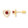 Thumbnail Image 0 of Garnet Earrings 14K Yellow Gold