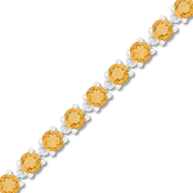Citrine Bracelet Sterling Silver
