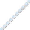 Thumbnail Image 1 of Lab-created Opal Tennis Bracelet Sterling Silver