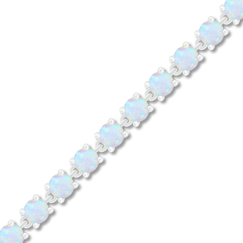 Lab-created Opal Bracelet Sterling Silver