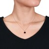 Thumbnail Image 3 of Natural Garnet Necklace 1/20 ct tw Diamonds 14K Rose Gold