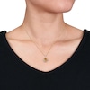 Thumbnail Image 3 of Natural Citrine Necklace 1/20 ct tw Diamonds 14K Yellow Gold