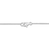 Thumbnail Image 2 of Natural Aquamarine Necklace 1/8 ct tw Diamonds 14K White Gold