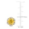 Thumbnail Image 1 of Natural Citrine Earrings 1/15 ct tw Diamonds 14K Yellow Gold