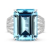 Thumbnail Image 0 of Natural Topaz Ring Blue/White Sterling Silver
