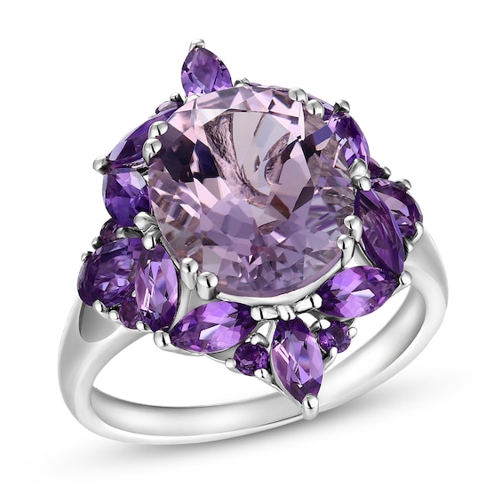 Natural Amethyst Ring Sterling Silver | Jared