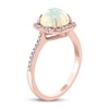 Thumbnail Image 1 of Effy Natural Opal Ring 1/6 ct tw Diamonds 14K Rose Gold