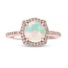 Thumbnail Image 3 of Effy Natural Opal Ring 1/6 ct tw Diamonds 14K Rose Gold