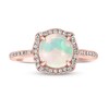 Thumbnail Image 2 of Effy Natural Opal Ring 1/6 ct tw Diamonds 14K Rose Gold