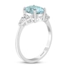 Thumbnail Image 1 of Effy Natural Aquamarine Ring 1/5 ct tw Diamonds 14K White Gold