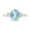 Thumbnail Image 2 of Effy Natural Aquamarine Ring 1/5 ct tw Diamonds 14K White Gold