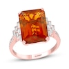 Thumbnail Image 1 of Effy Natural Citrine Ring 1/5 ct tw Diamonds 14K Rose Gold