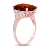 Effy Natural Citrine Ring 1/5 ct tw Diamonds 14K Rose Gold