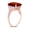 Thumbnail Image 2 of Effy Natural Citrine Ring 1/5 ct tw Diamonds 14K Rose Gold
