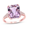 Thumbnail Image 0 of Effy Natural Amethyst Ring 1/10 ct tw Diamonds 14K Rose Gold
