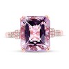 Thumbnail Image 2 of Effy Natural Amethyst Ring 1/10 ct tw Diamonds 14K Rose Gold