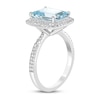 Thumbnail Image 2 of Effy Natural Aquamarine Ring 3/8 ct tw Diamonds 14K White Gold