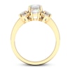 Thumbnail Image 2 of Opal Ring 1/10 ct tw Diamonds 10K Yellow Gold