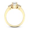 Thumbnail Image 3 of Opal Ring 1/10 ct tw Diamonds 10K Yellow Gold