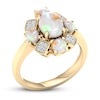 Thumbnail Image 3 of Opal Ring 1/10 ct tw Diamonds 10K Yellow Gold