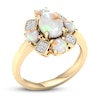 Thumbnail Image 4 of Opal Ring 1/10 ct tw Diamonds 10K Yellow Gold