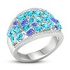 Thumbnail Image 3 of Topaz Ring 1/6 ct tw Diamonds 10K White Gold