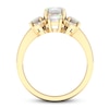 Thumbnail Image 2 of Natural Opal Ring 1/10 ct tw Diamonds 10K Yellow Gold