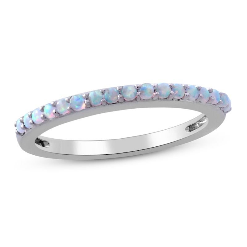 Lab-Created Opal Ring Sterling Silver