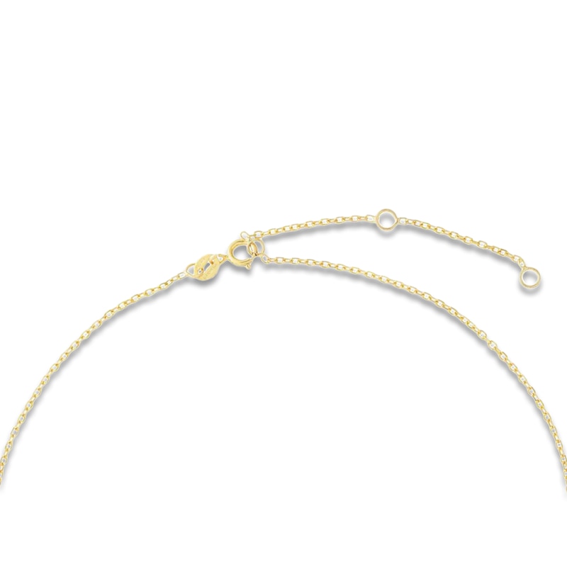 Main Image 3 of Natural Garnet Necklace 14K Yellow Gold