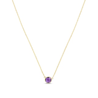 Natural Amethyst Necklace 14K Yellow Gold | Jared