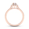 Thumbnail Image 3 of Natural Opal Ring 1/10 ct tw Diamonds 10K Rose Gold